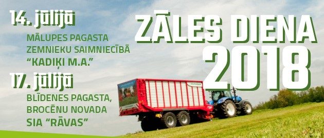 Ielūdzam uz Zāles dienām 2018, 14. un 17.jūlijā!